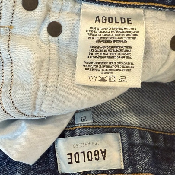 Agolde REESE Blue Jean Shorts LIKE NEW - Picture 12 of 14